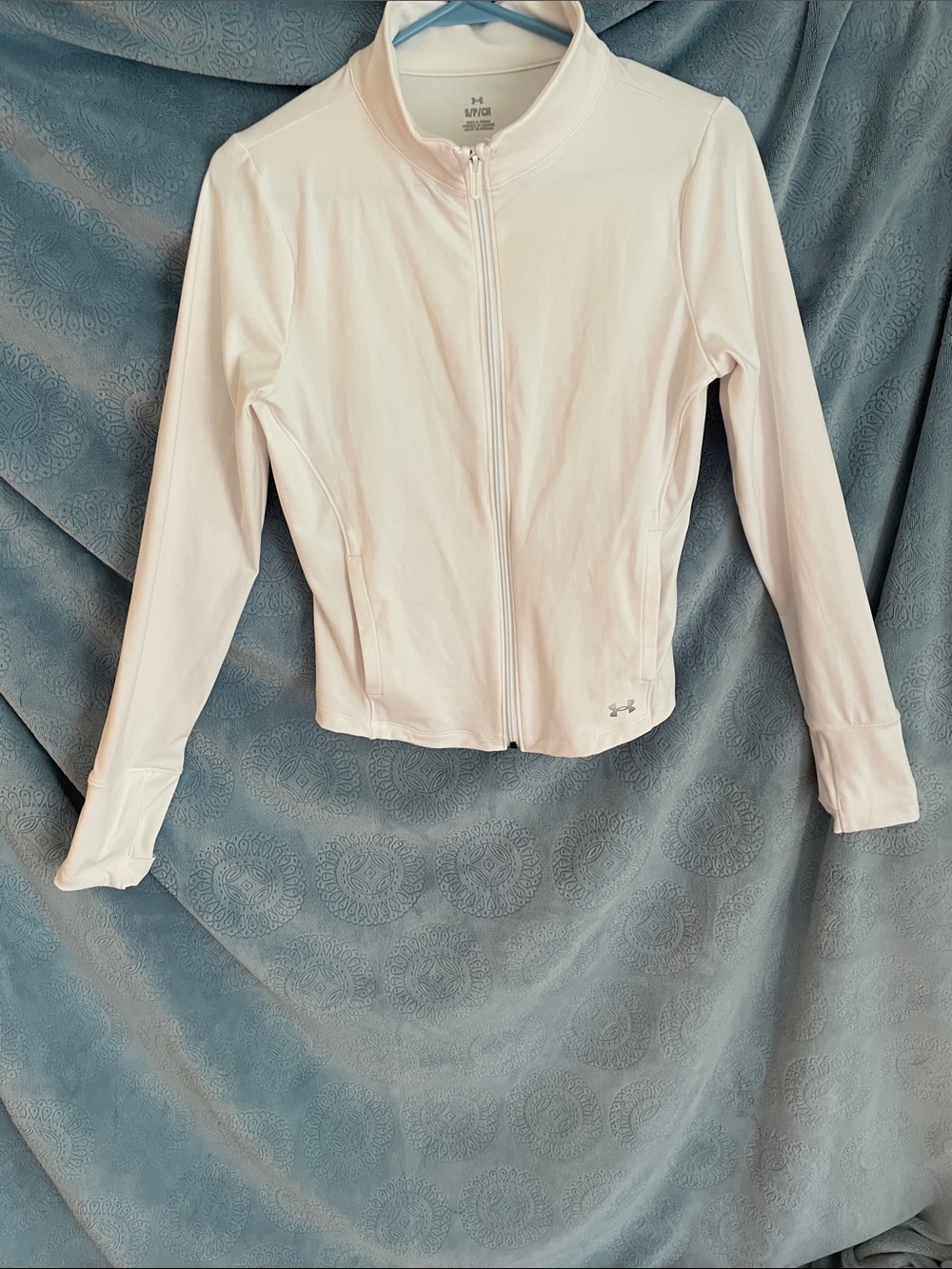 Under Armour Women's White Lightweight Zip-Up Utility Jacket